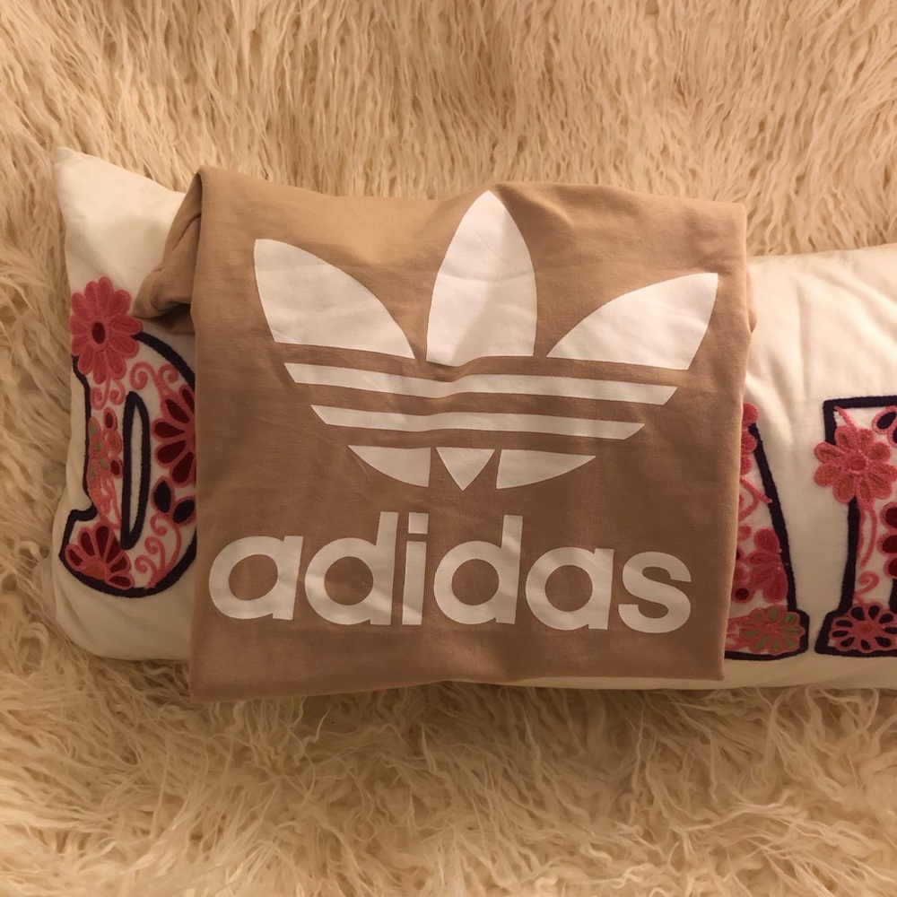 ADIDAS plain pink T-shirt